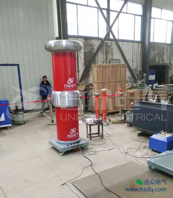 合众电气工频无局放串级试验变压器校验完成